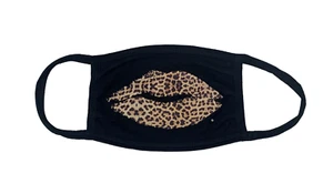 PAMASK05 Port Authority Animal Print Leapard Lips Washable & Reusable Face Mask - Picture 1 of 6