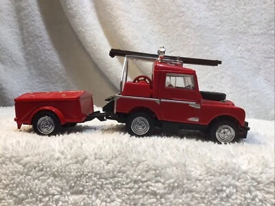 ПОЖАРНАЯ МАШИНА 5 ДЮЙМОВ СПИЧЕЧНАЯ КОРОБКА 1952 LAND ROVER ВСПОМОГАТЕЛЬНАЯ ПОЖАРНАЯ МАШИНА С ПРИЦЕПОМ - Изображение 1 из 4