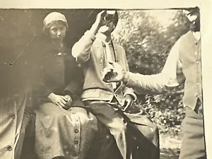 B3 Photograph 1920-30s Group Drinking Obstructed Mystery Man Mostly Out Of Frame - Picture 1 of 3
