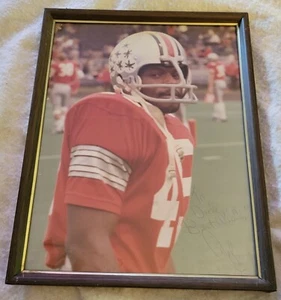 Vintage Archie Griffin Signed 10 by 14 Color Photo Framed Ohio State Buckeyes - Picture 1 of 5