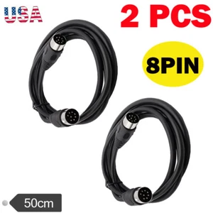 0.5M 8 Pin MIDI Keyboard Extension Cable Stable DIN Male to Male Adapter Cable 2 - Picture 1 of 7