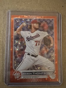 2022 Series 1 Base Orange Foilboard #38 Mason Thompson /299 - Nationals