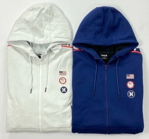 Women's Hurley Therma-Fit Team USA Olympic Fleece Full Zip Hoodie - Picture 1 of 5