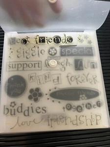 Close to My Heart, CTMH, Retired Stamp Set - D1055 Best Friends - Picture 1 of 3