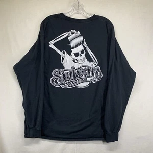 Camiseta Suavecito Pomada Manga Larga Para Hombres XL Gráfico Calavera Grasador Resbaladizo Negra - Imagen 1 de 19