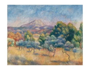 Mont Sainte-Victoire, 1888-89 By Renoir Mountain in France Art Print 22x17.5 In - Picture 1 of 1