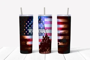 Bicchiere 20 oz sottile in acciaio inox 911 Memorial Day - Foto 1 di 1