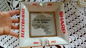Grand Cendrier SHARP ELECTRO HALL 1961/1986 AFRIQUE - PORCELAINE ST GENOU FRANCE - Photo 1/12