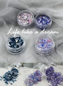 4er Set Glitzersteine à 10g für Nagelkunst Nageldesign DIY Handwerk Basteln - Bild 1 von 5