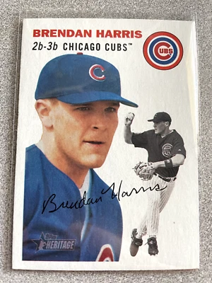 2003 Topps Heritage Brendan Harris Rookie Card RC #202 Cubs - Image 1 of 2