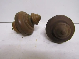 ancienne paire de toupies en bois decoration - Imagen 1 de 5