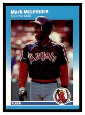 1987 Fleer Update #U-77 MARK MCLEMORE California Angels ~B1T