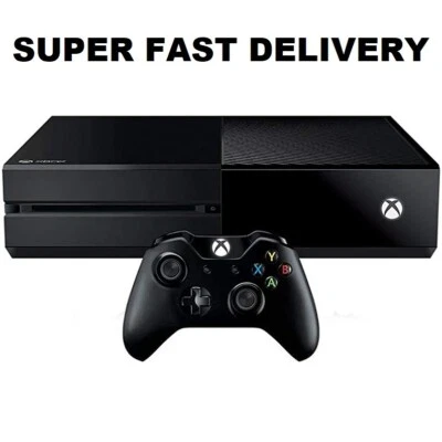 Microsoft XBOX ONE Console 500GB Black + Controller + 3 Games Fast Delivery - Image 1 of 3