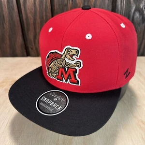 Zephyr NCAA Maryland Terrapins Snapback Hat Cap NWT 90s Retro Turtle M Logo NEW - Picture 1 of 13