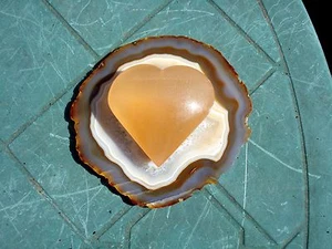 Orange Selenite LARGE Heart -The Happiness Gemstone-Joy 2nd Chakra! - Picture 1 of 6