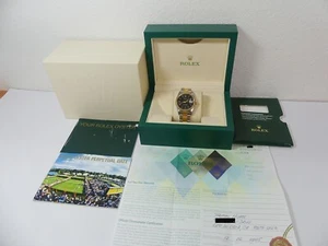 Rolex SS/18K Date Unisex 34mm black dial, Oyster band 15223 "D" 2005 - Picture 1 of 14