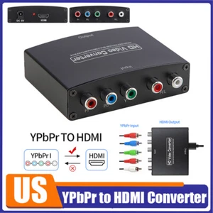 Component YPbPr to HDMI Adapter R/L Component 5RCA RGB to HDMI Converter 1080P - Picture 1 of 15