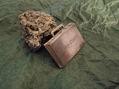 VINTAGE STERLING SILVER 925 BAG MINIATURE. WEBSTER COMPANY USA HALLMARK Cover