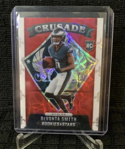 2021 Rookies and Stars DeVonta Smith RC Crusade Red Scope CR-25 Eagles Football  - Picture 1 of 1