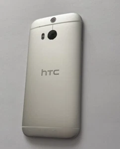 Custodia originale HTC ONE M8 coperchio posteriore back cover housing telaio argento - Foto 1 di 2