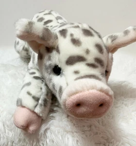 Miyoni by Aurora Pig Stuffed Spotted Plush 14" - Picture 1 of 6