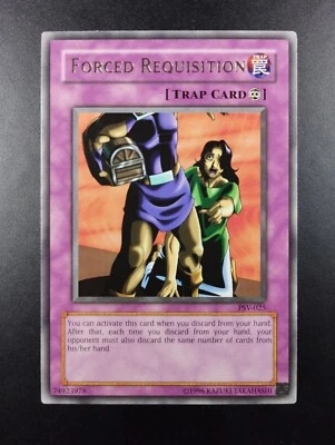 YUGIOH 2002 | FORCED REQUISITION | PSV-025 | NA PRINT | RARE | NEAR MINT - Bild 1 von 4