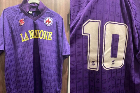 Baggio#10 Fiorentina 1989 XL Maglia HOME ABM VintageJersey Football Shirt CALCIO Cover