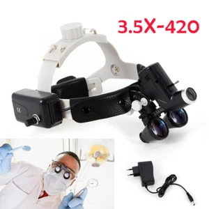 Diadema quirúrgica médica dental lupa binocular lupa y faro LED 5W - Imagen 1 de 12