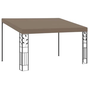 Cenador con Montaje en la Pared Gris Taupe 4x3x2,5 m Pérgola Jardín vidaXL - Imagen 1 de 6