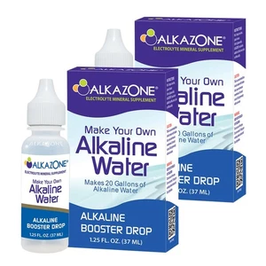Alkazone Machen Sie Ihr eigenes alkalisches Wasser - Alkalischer Booster Tropfen 1,25 oz (2 Packungen) - Bild 1 von 7