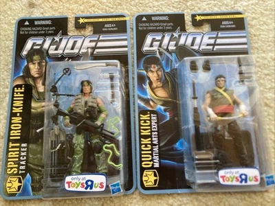GI Joe Pursuit of Cobra TRU Exclusive QUICK KICK & SPIRIT IRON KNIFE sealed New! - Image 1 of 4