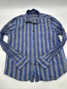 Armani Exchange Button Up Shirt Men XL Striped  100% Cotton In Hong Kong.#37299 - Picture 1 of 9