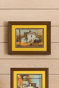 Frank M Hamilton Vintage Farmhouse Print Framed Wall Art 9x11” Transart - Picture 1 of 6