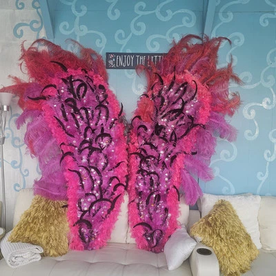 Competition Bikini Pink Angel Wings Huge 6ft Handmade Unique Used Not Heavy  - Image 1 of 4