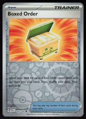 Boxed Order Reverse Holo 143/162 Uncommon SV05: Temporal Forces LP-NM - Image 1 of 2