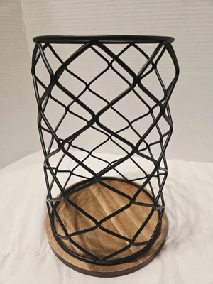 Keurig Wood & Wire 49 K-Cup Single-Serve Coffee Pods Rotating Carousel Black/Tan - Image 1 of 4