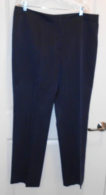 women's slacks pants lined Le Suit Navy Blue Size 16 wth 32" inseam 40" waist - Image 1 of 2