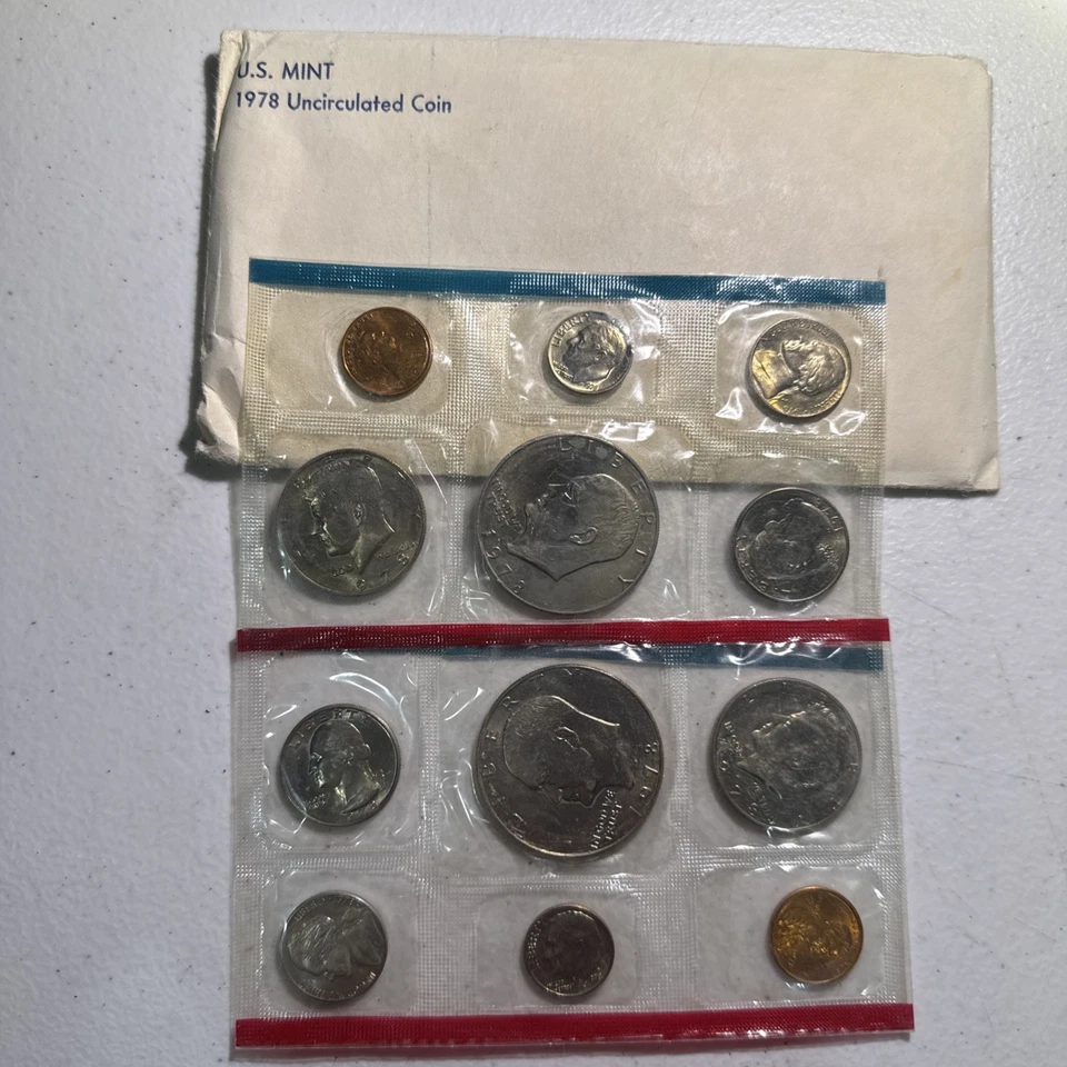 1978 P&D United States Mint Uncirculated 12-Coin Set - Image 1 of 1