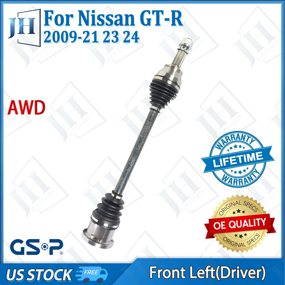 Оригинальный передний левый приводной вал оси CV для 2009-2021 23 24 Nissan GT-R V6-3,8 л полный привод - Изображение 1 из 4