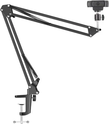 Webcam Stand Webcam Clamp Mount Suspension Scissor Tripod Stand Holder Camera - Image 1 of 4