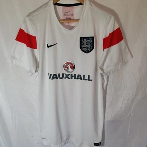 Maglia Nike Inghilterra 2014/15 Calcio Allenamento L Large Uomo Home Vauxhall Rosso Bianco - Foto 1 di 12