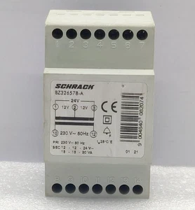Schrack BZ326578-A 3 DIN Fail-Safe Safety Isolating Transformer New Fast Shippin - Picture 1 of 6
