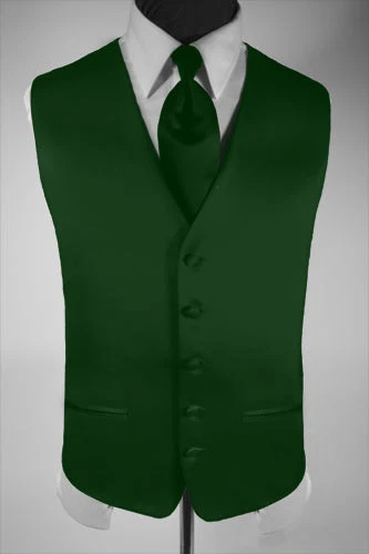 Luxury Premiere Solid Tuxedo Vest & Necktie - Image 1 of 1