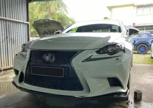 Parte labial parachoques delantero de carbono para Lexus F-Sport IS350 IS300h IS250 GSE31 AVE3 AGN - Imagen 1 de 11