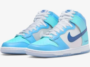 Nike Dunk High I GOT NEXT Mens US 8 /Womens 9.5  White Blue Shoes Sneaker NEW ☑️ - Picture 1 of 6