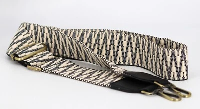 Bandolera de hombro tejida con correa de bolso ajustable de repuesto clips giratorios de latón Foto 1 de 4