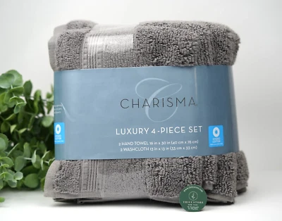 Juego de 4 toallas de mano y paño Charisma 100 % higroalgodón Foto 1 de 4
