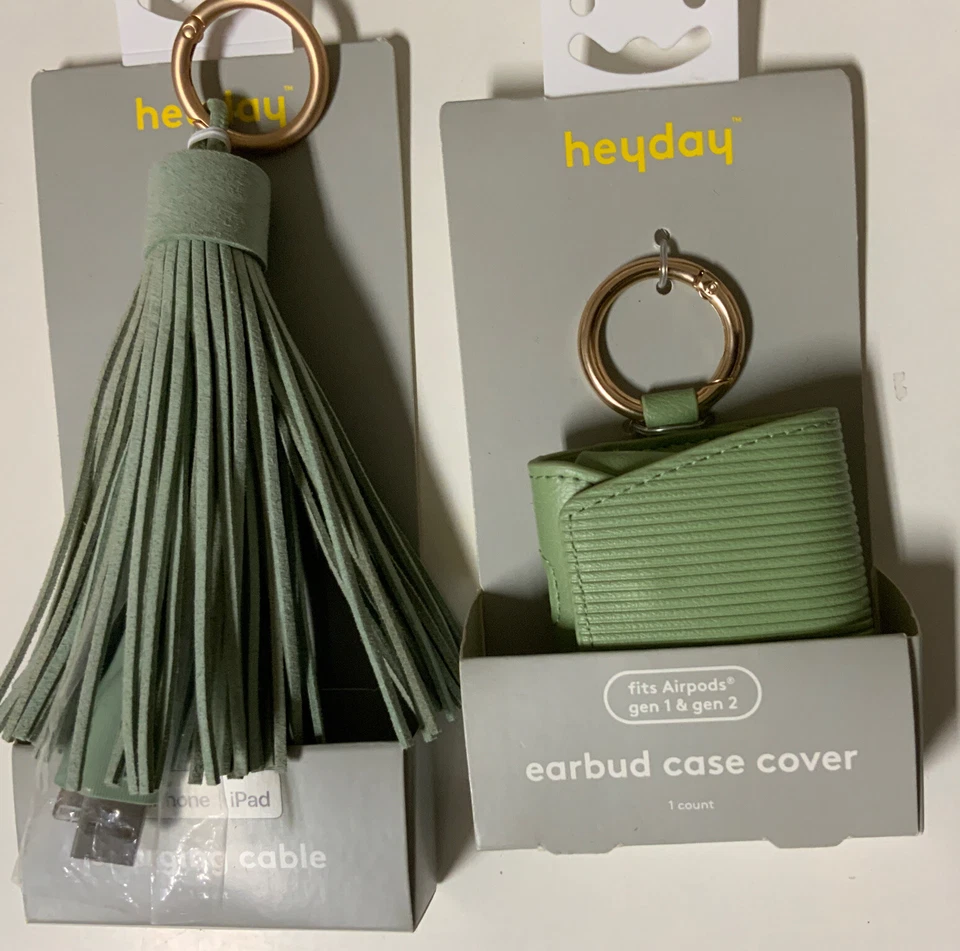 🧷 Capa de fone de ouvido Heyday couro sintético para AirPods Pro + cabo de carregamento 🆕 - Imagem 1 de 1