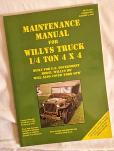 TM10-1513 WW2 Jeep Willys MB Ford GPW Manual book (not CD) US Army jeeps 1940's - Imagen 1 de 14
