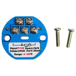 Pt100 Temperature Transmitter Sensors 0-150℃ 4-20mA Output 0.2% Accuracy Module - Picture 1 of 8